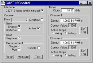 Example program C32T12Control.exe