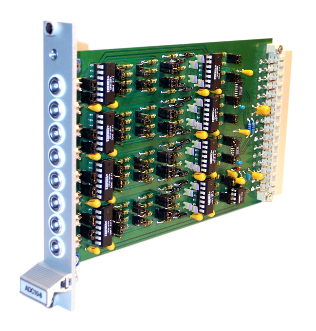 Analog-to-digital converter, 10 bit, 8 channels, for the modular data acquisition system DAS