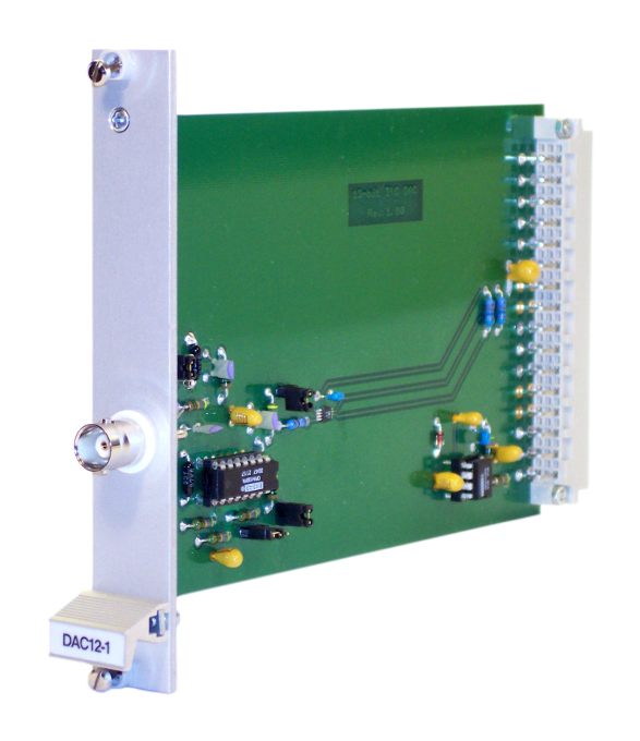 Digital-to-analog converter, 16 bit, 1 channel, for the modular data acquisition system DAS