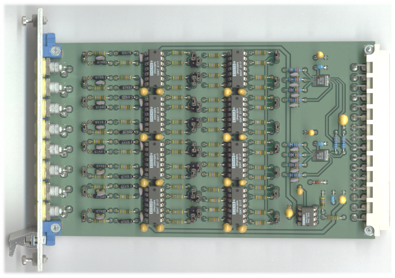 Digital-to-analog converter, 12 bit, 8 channels, for the modular data acquisition system DAS