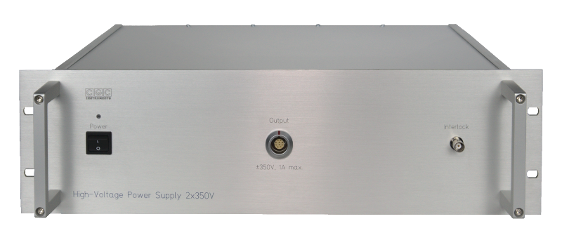 Double digitally controlled precision linear power supply 2× ±200V/0.5A with a residual ripple and noise of ca. 1 ppm for supplying power switches