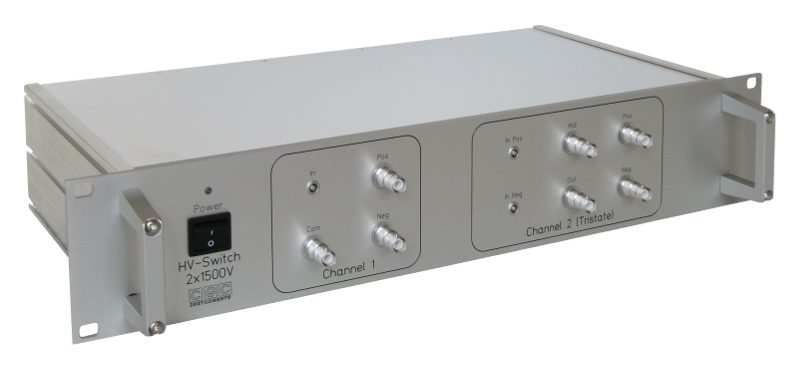 Dual power switch for voltages up to 1.5kV — 1× standard channel with extra fast driver, 1× three-level switch