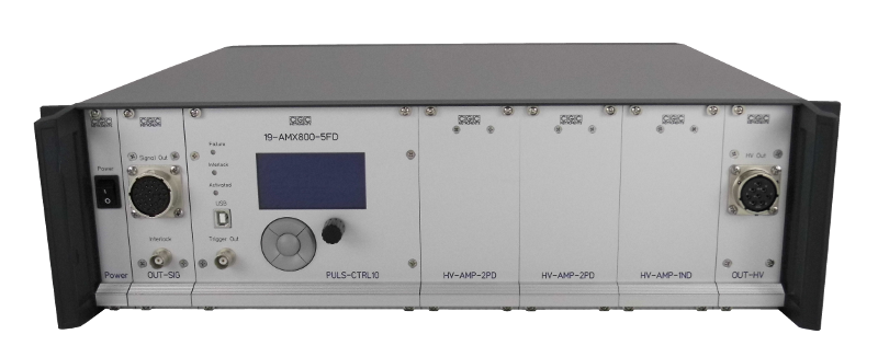 Schneller fünffacher Signalschalter für Spannungen bis 800V mit digitaler Steuerung — Sonderanfertigung zur Montierung in einer Vakuumkammer