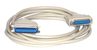 Printer cable, Sub-D to Centronics plug, various lengths