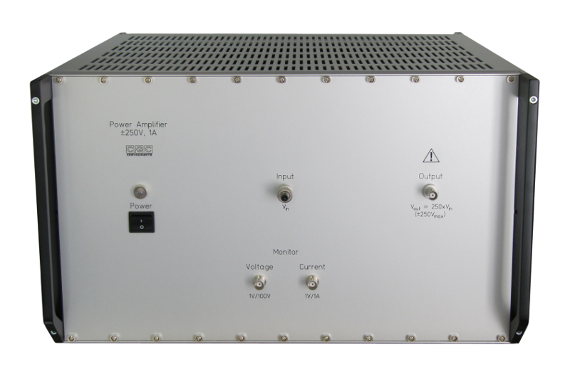 High-voltage power amplifier for driving piezoelectric actuators