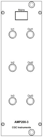 NIM-AMP200-3 (Triple Amplifier ±200 V)