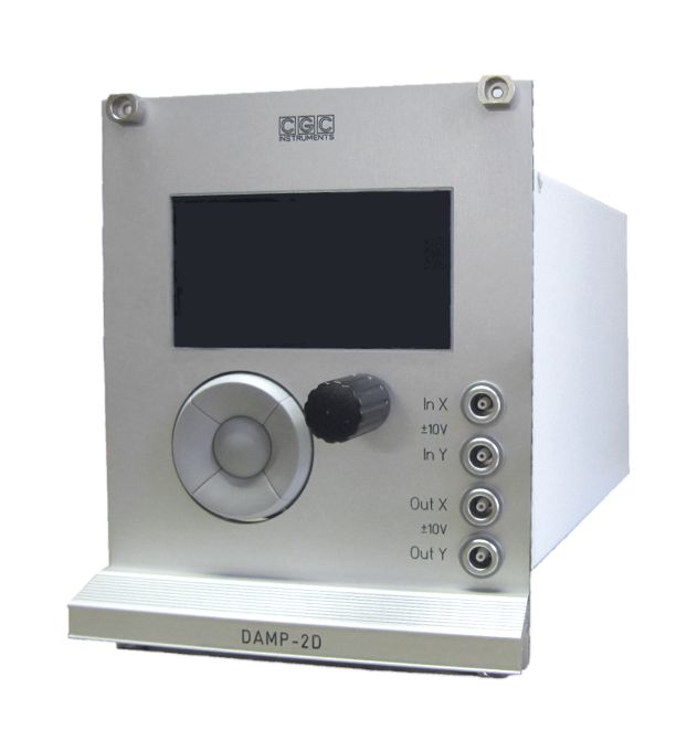 Electrodynamic damping controller with two channels for the modular data acquisition system DAS