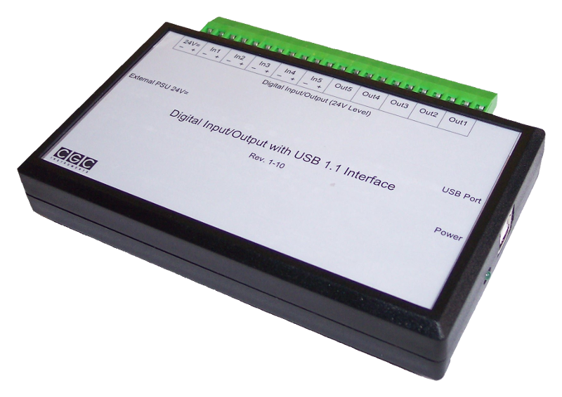 Digital input/output with USB1.1 interface