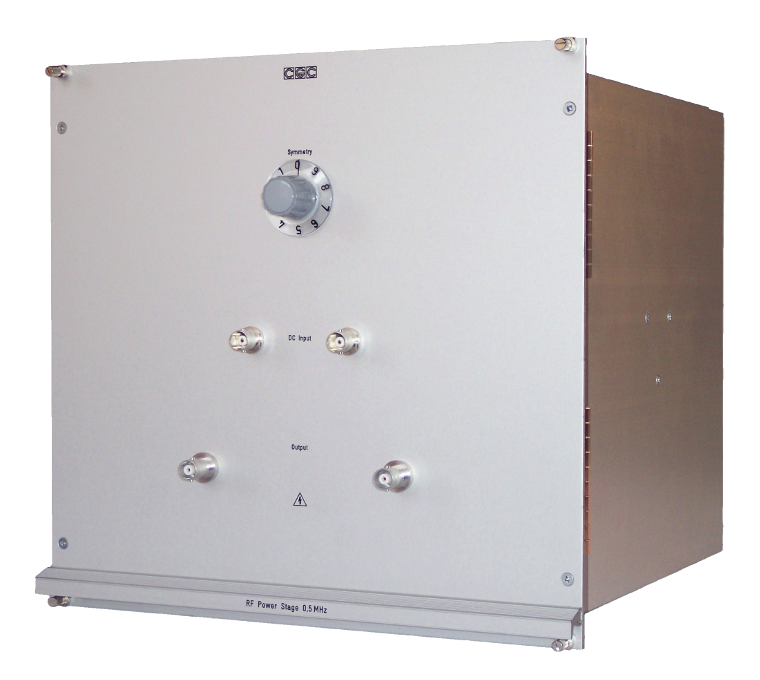 RF power stages with various output frequencies for the modular radio frequency generator RFG-M