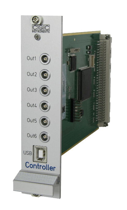 Programmable digital pulse controller: 32 bit, 24 channels (19" plug-in module for modular switch system AMXR)