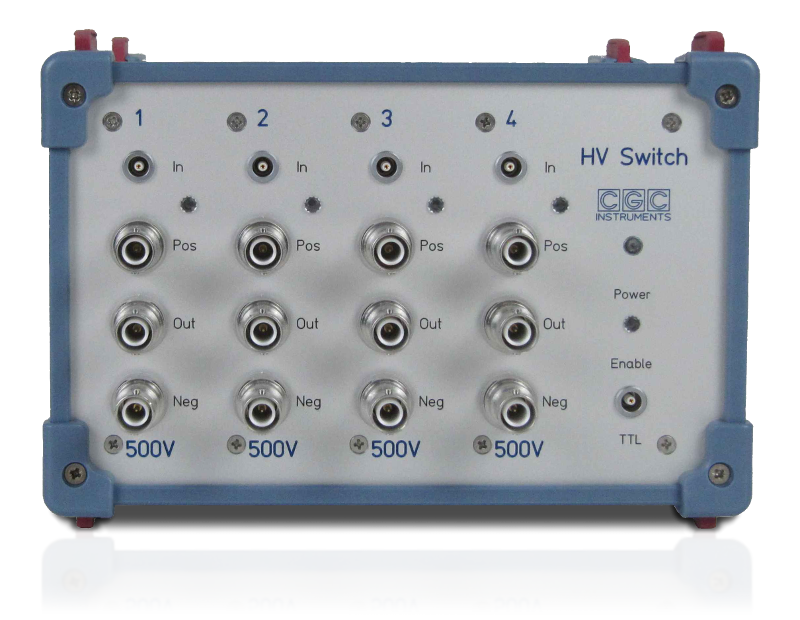 Vierfacher Signalschalter für Spannungen bis 500V mit aktiver Kühlung